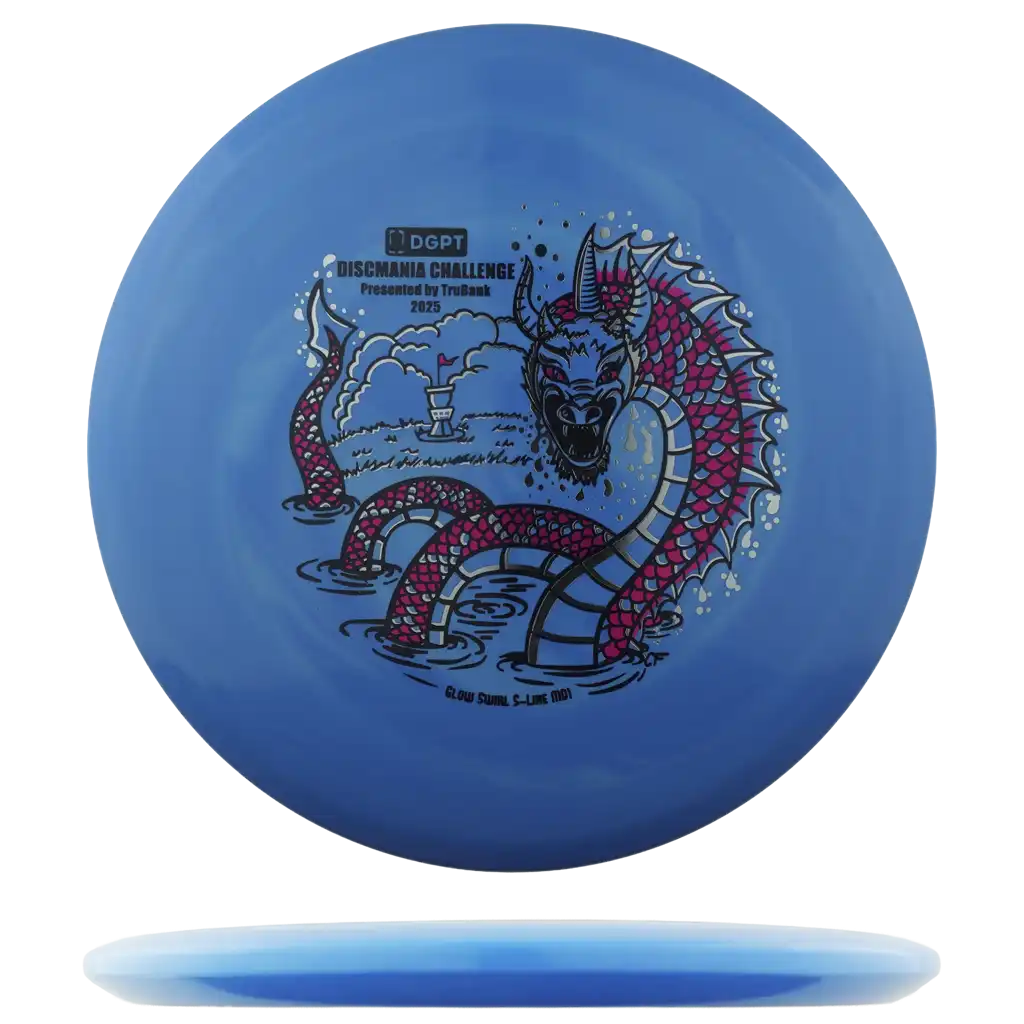 Glow Swirl S-Line MD1 - Discmania Challenge - Triple Stamp