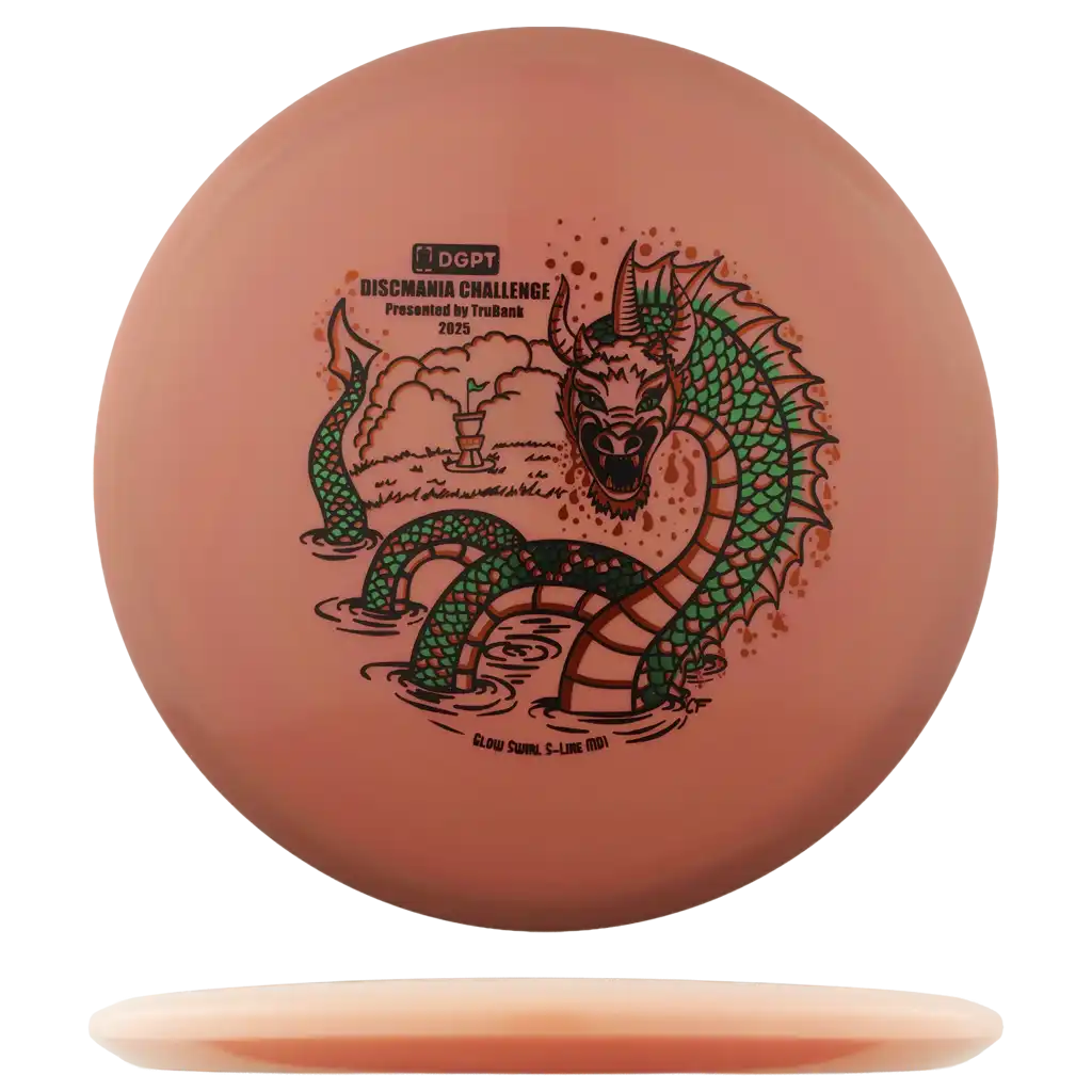 Glow Swirl S-Line MD1 - Discmania Challenge - Triple Stamp