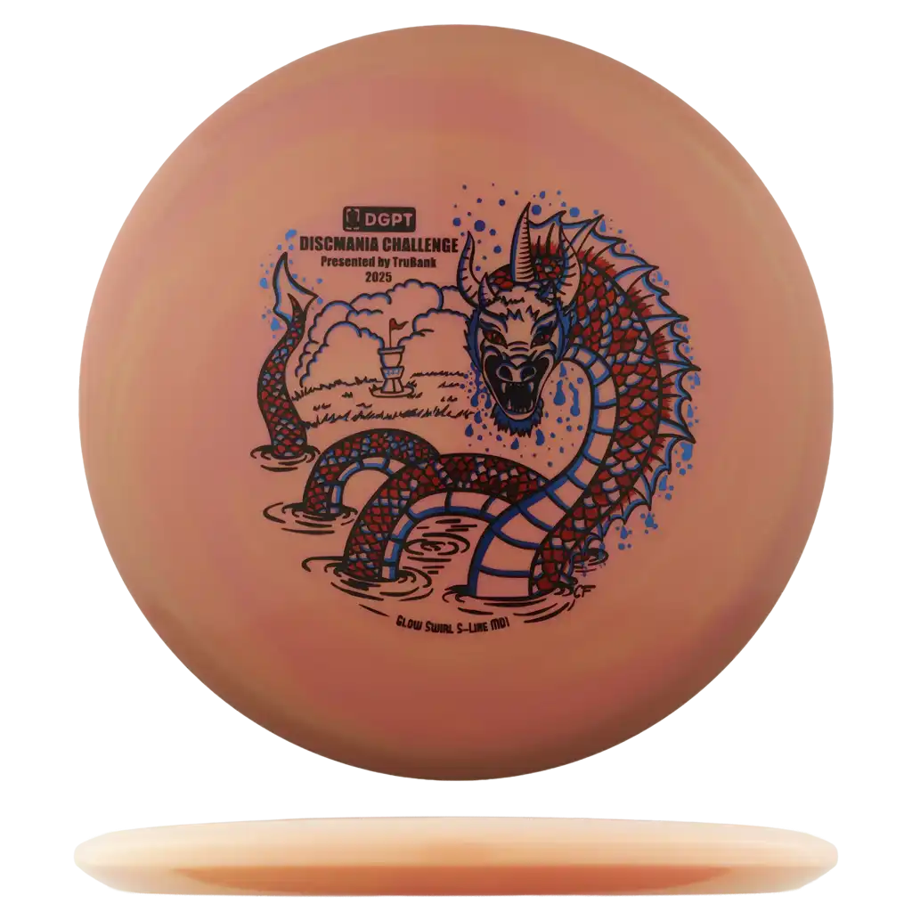 Glow Swirl S-Line MD1 - Discmania Challenge - Triple Stamp