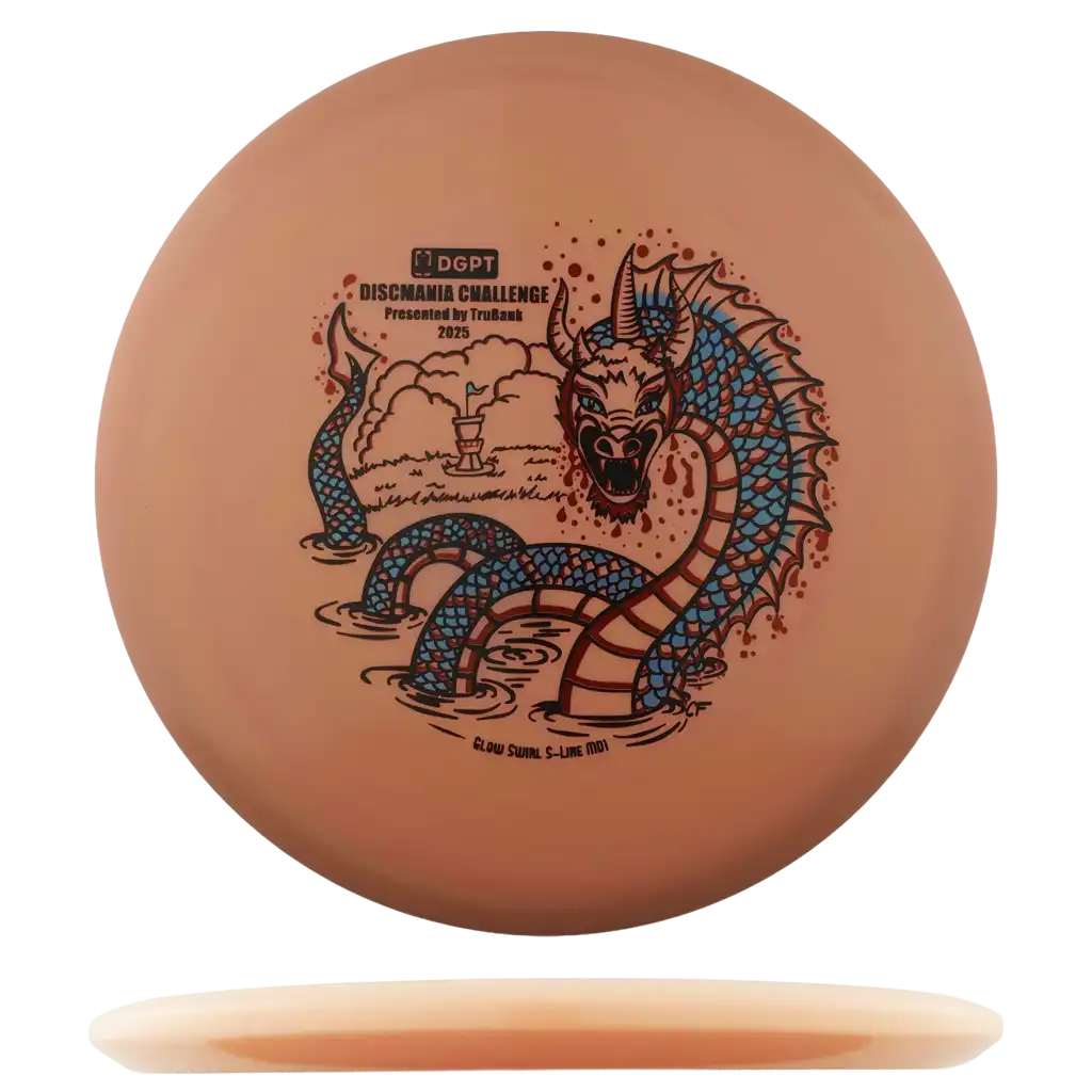 Glow Swirl S-Line MD1 - Discmania Challenge - Triple Stamp