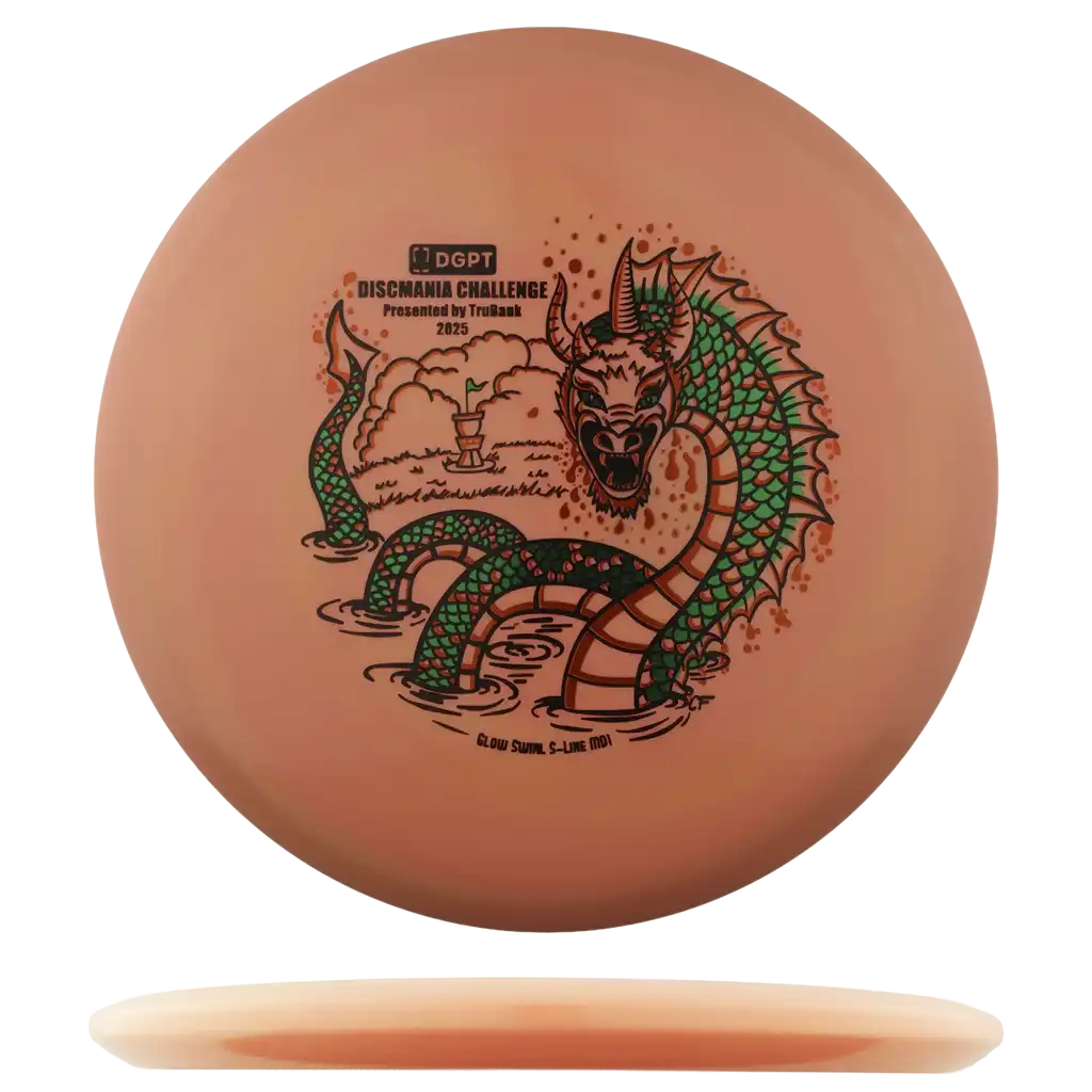 Glow Swirl S-Line MD1 - Discmania Challenge - Triple Stamp