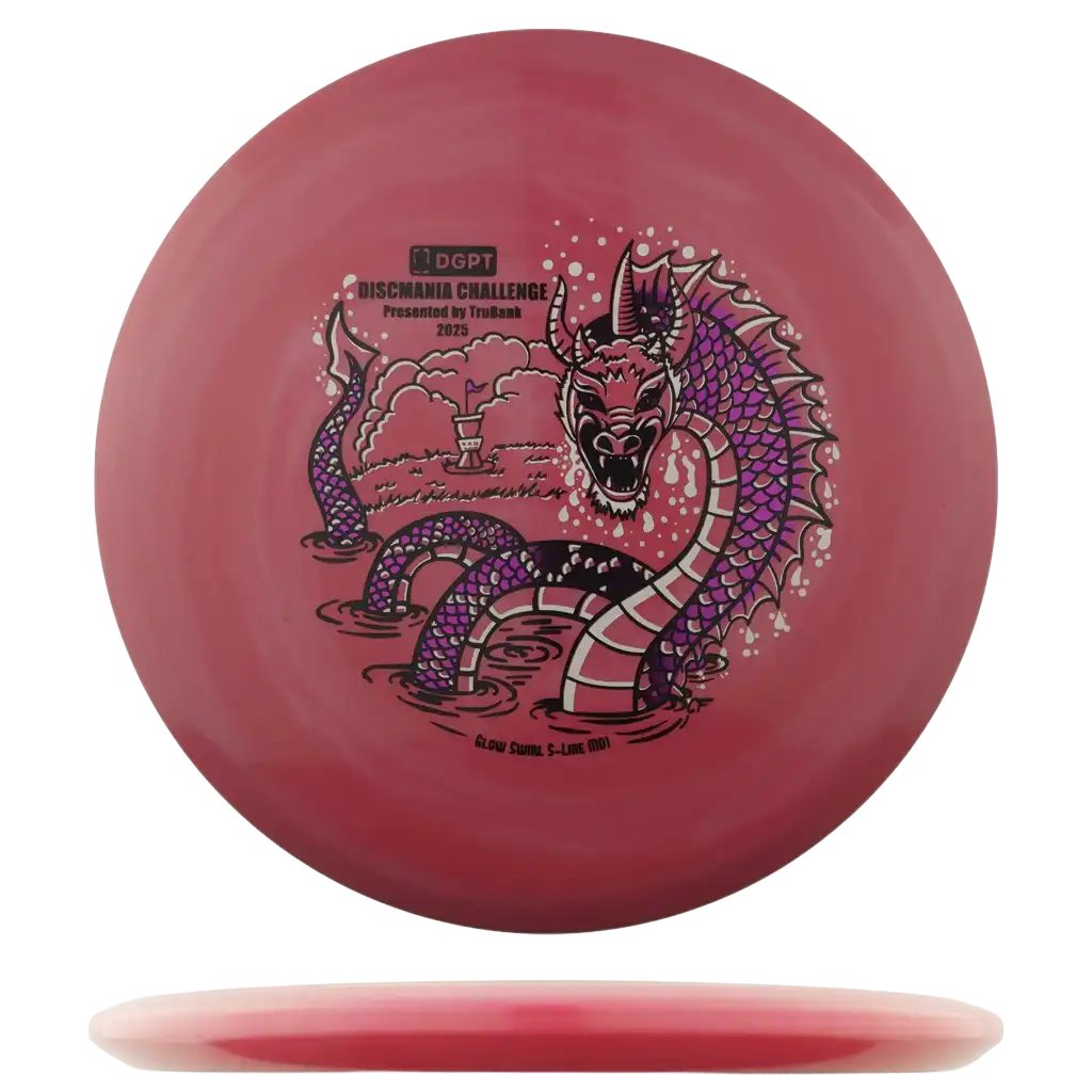 Glow Swirl S-Line MD1 - Discmania Challenge - Triple Stamp