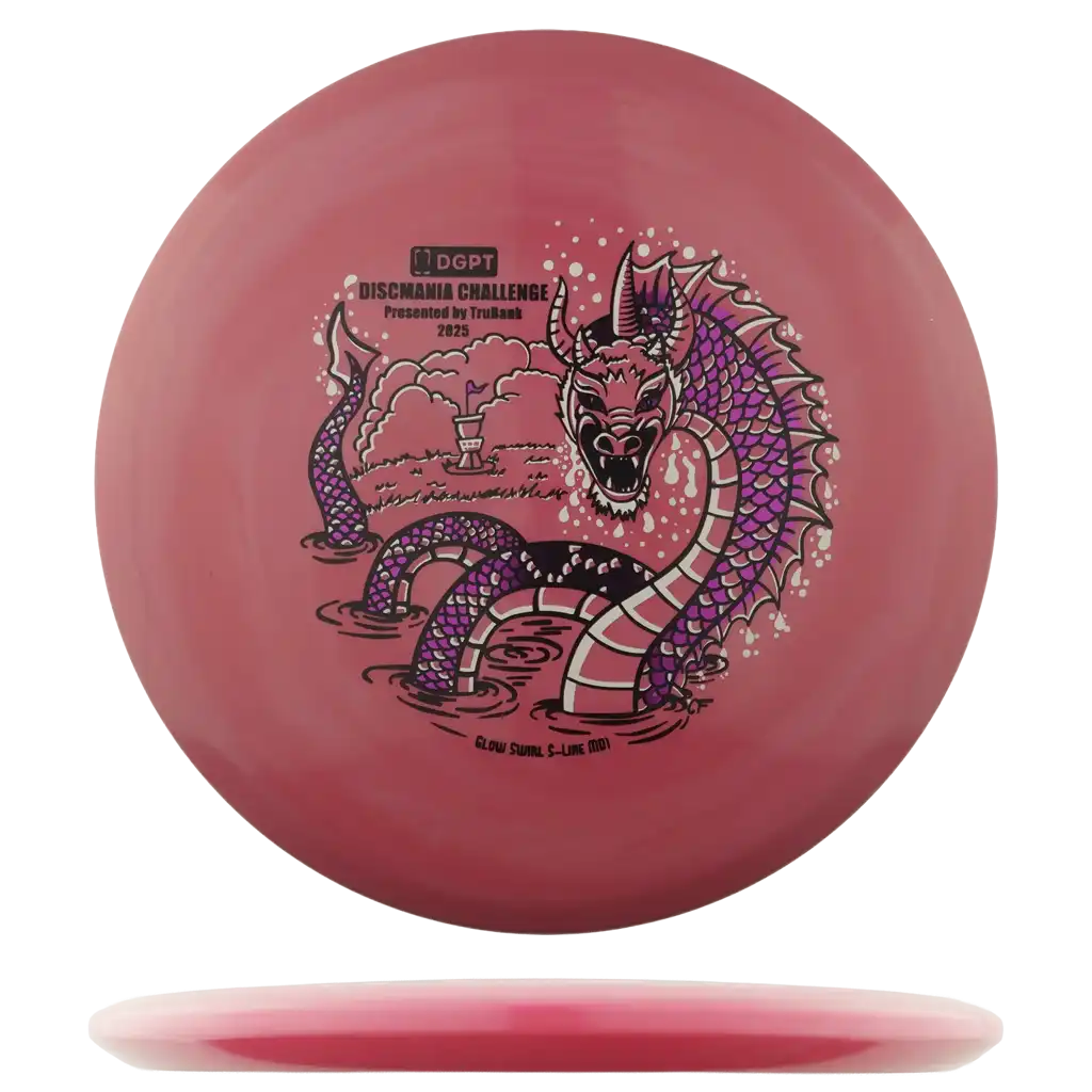 Glow Swirl S-Line MD1 - Discmania Challenge - Triple Stamp