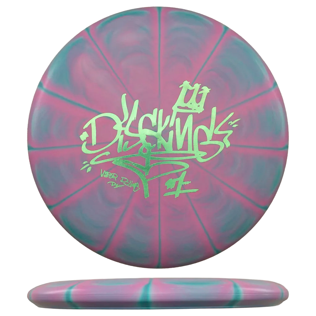 Flex 1 Vapor D-Line P1X - DiscKing Special Edition - Pinkki/Turkoosi / Graffiti #2