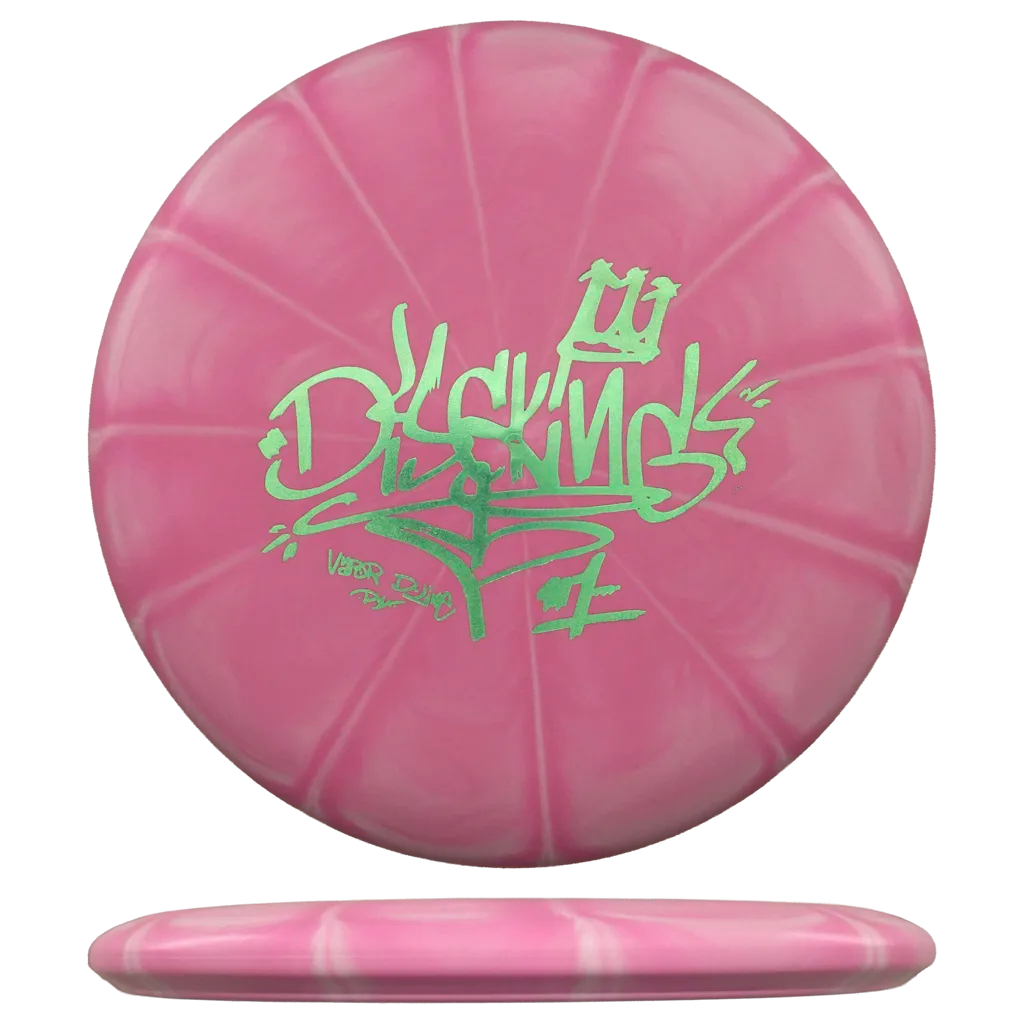 Flex 1 Vapor D-Line P1X - DiscKing Special Edition - Pinkki/Valkoinen / Graffiti #2