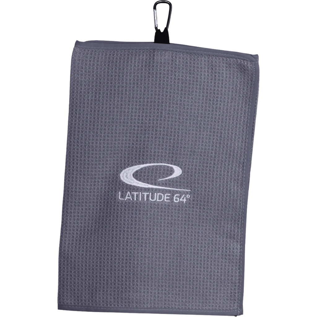Foldable Clip-On Disc Golf Towel Grå