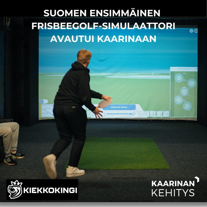 Finlands första discgolfsimulator öppnade i Kaarina