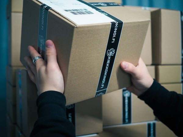 En beställning packas för leverans