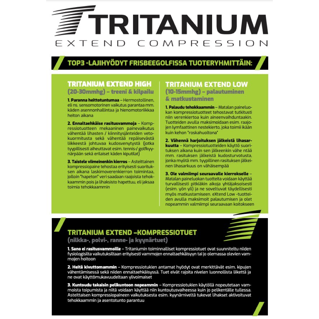 Tritanium Extend High - Kompressionsknästöd