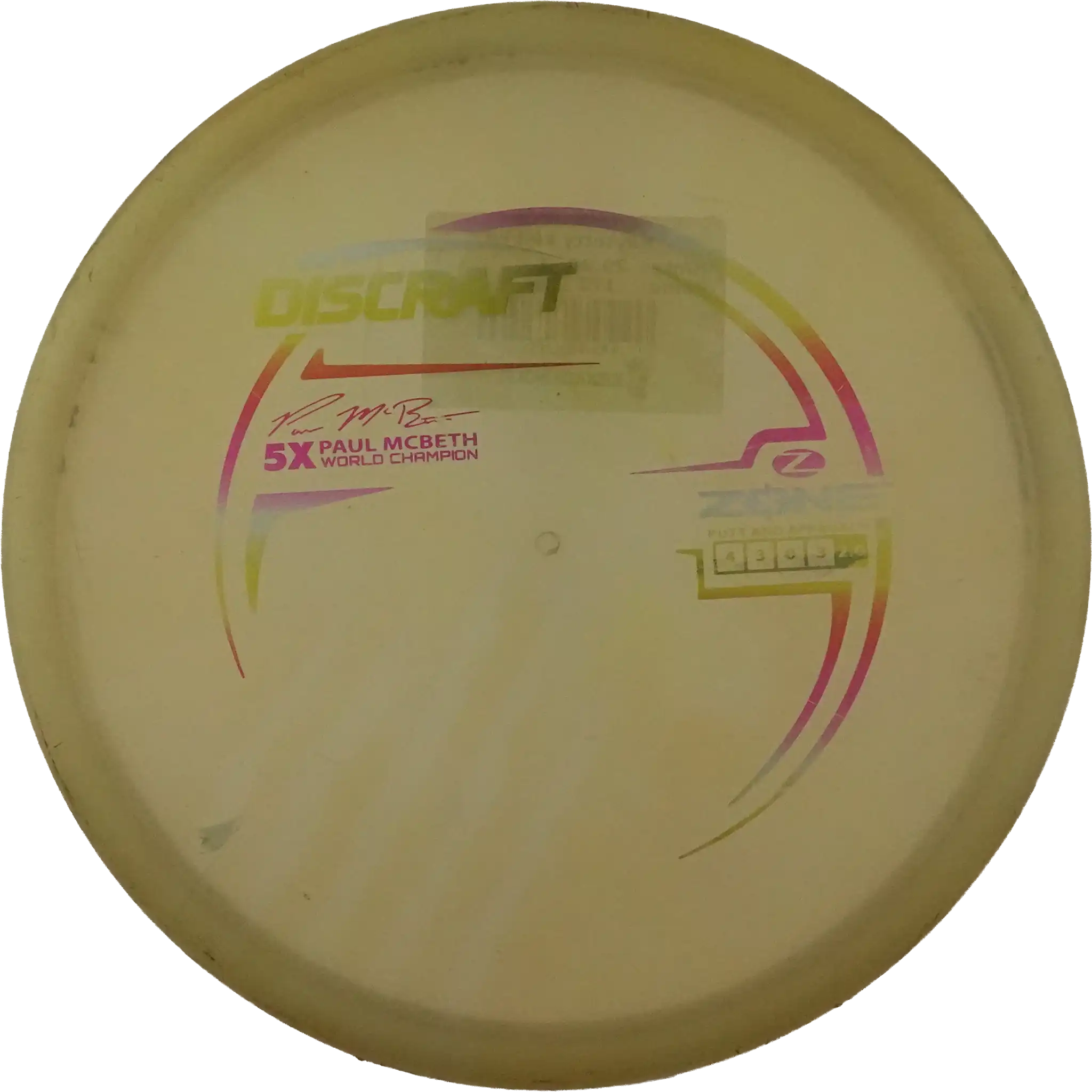 Z Zone - Paul McBeth - 5x World Champion - Claw Stamp