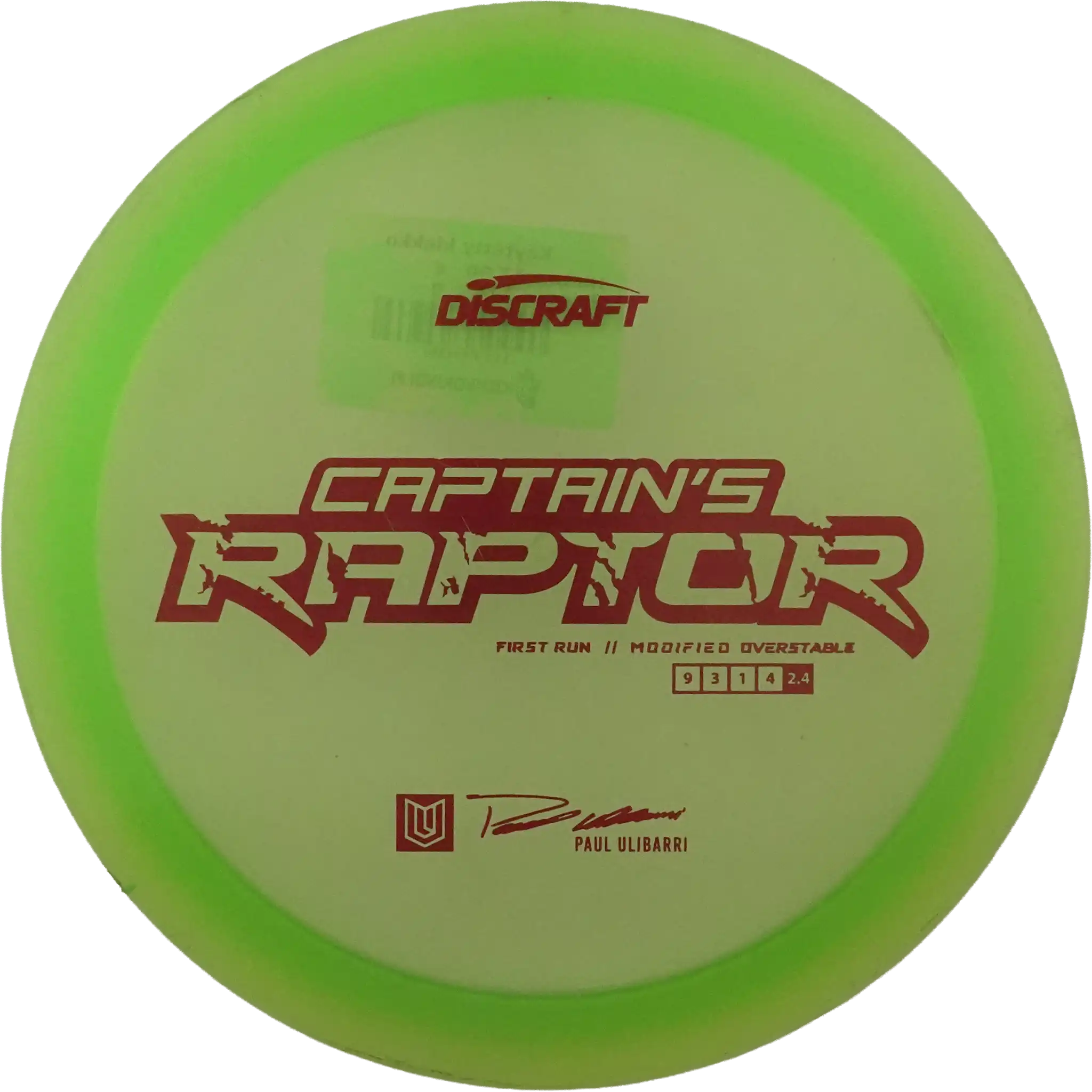 Z Captain's Raptor - First Run - Paul Ulibarri