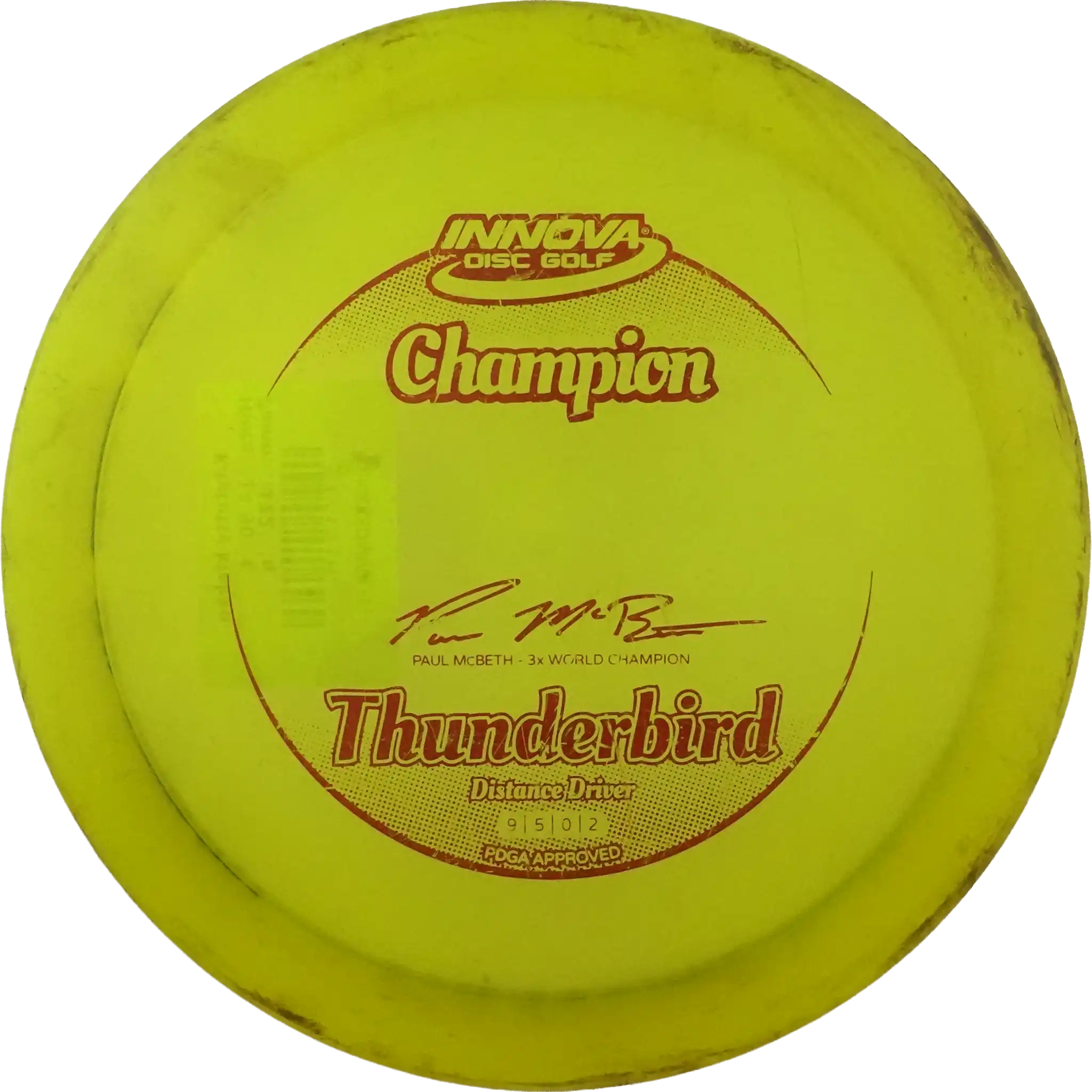 Champion Thunderbird - Paul mcBeth 3x World Champion