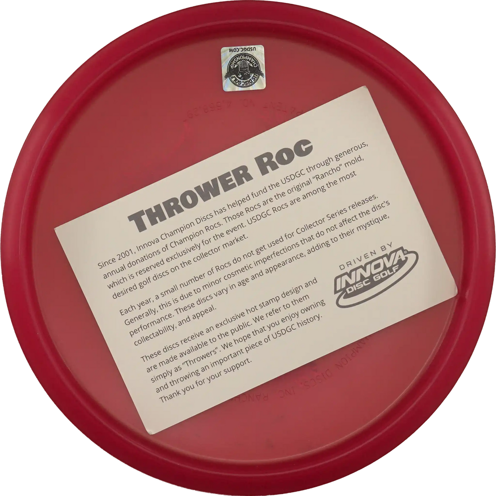 Champion Rancho Roc - Thrower Roc - USDGC