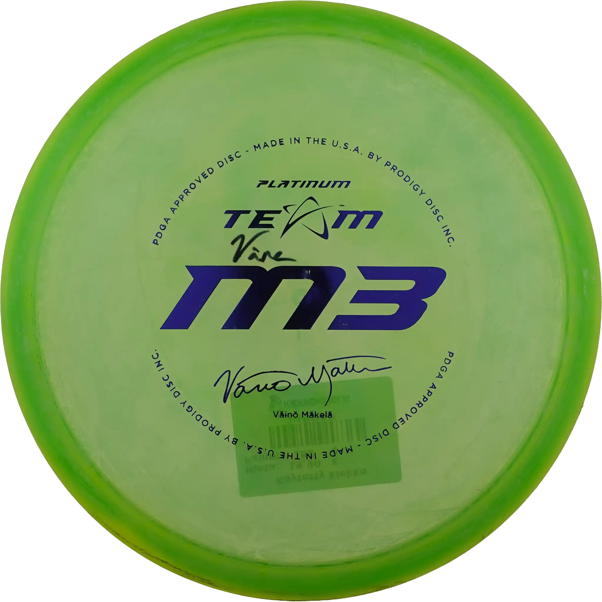 400 M3 - Platinum Team - Väinö Mäkelä